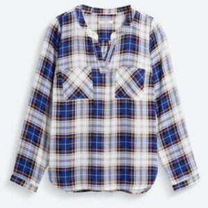 Skies Are Blue Avena Split Neck Top